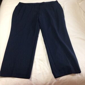 Ladies navy blue curvy fit slacks